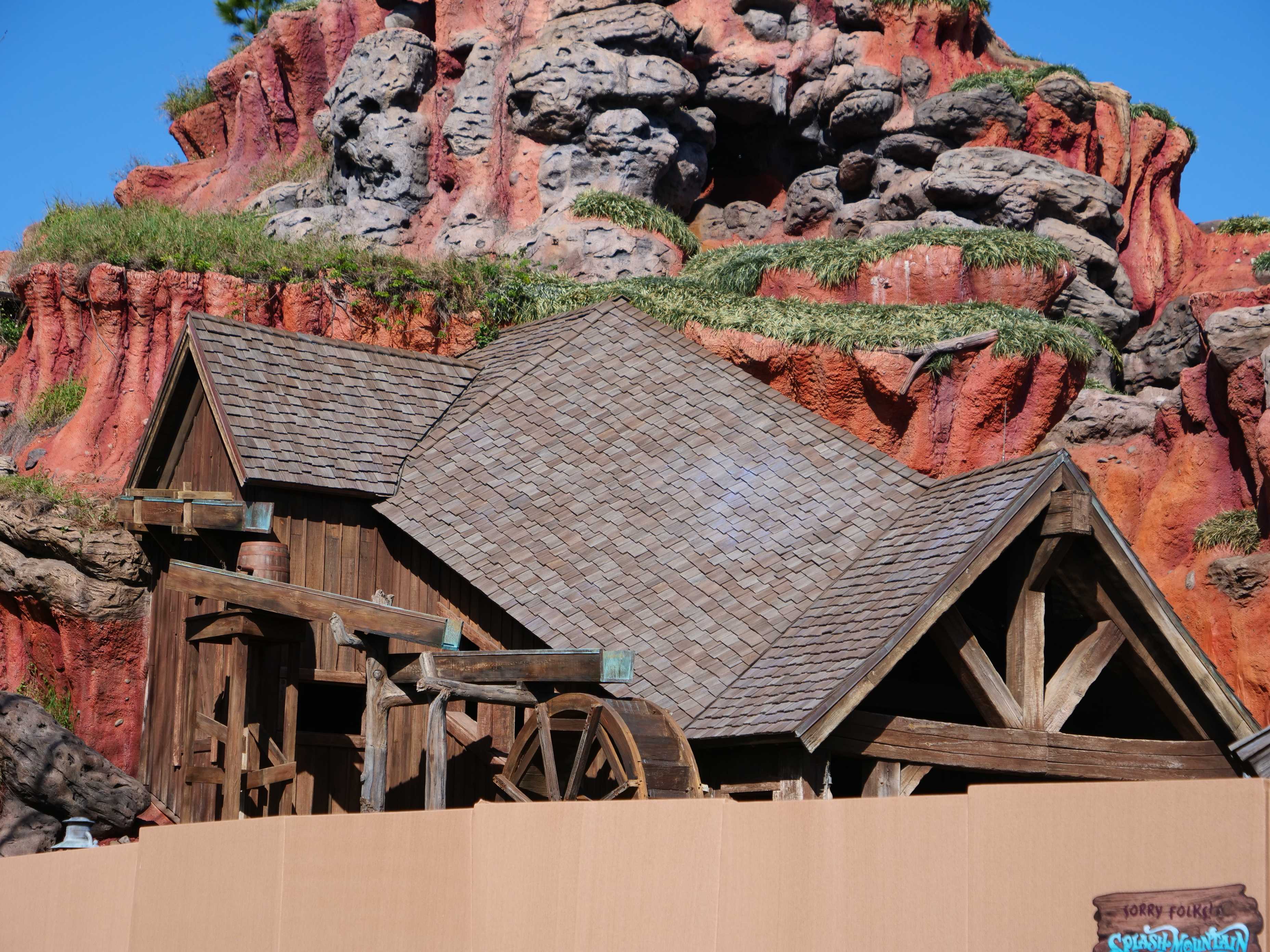 PHOTOS Water Returns to Base of Splash Mountain Ahead of Reopening at