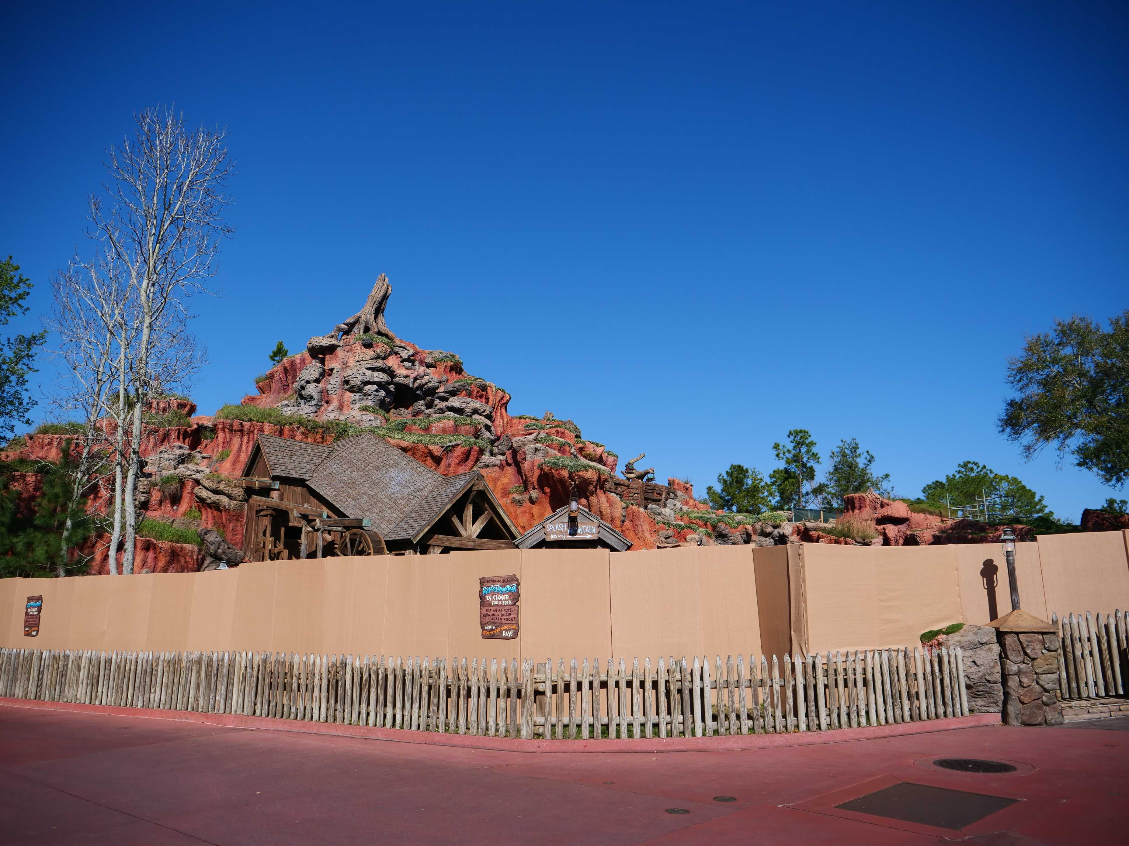 PHOTOS Water Returns to Base of Splash Mountain Ahead of Reopening at