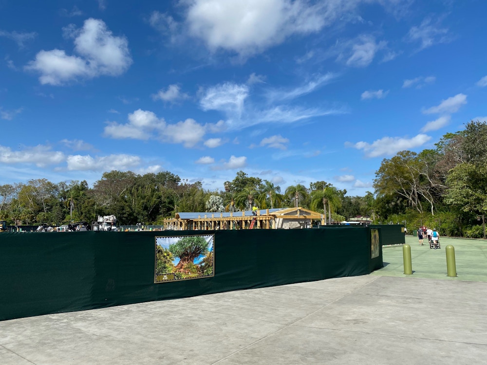 animal kingdom security entrance construction