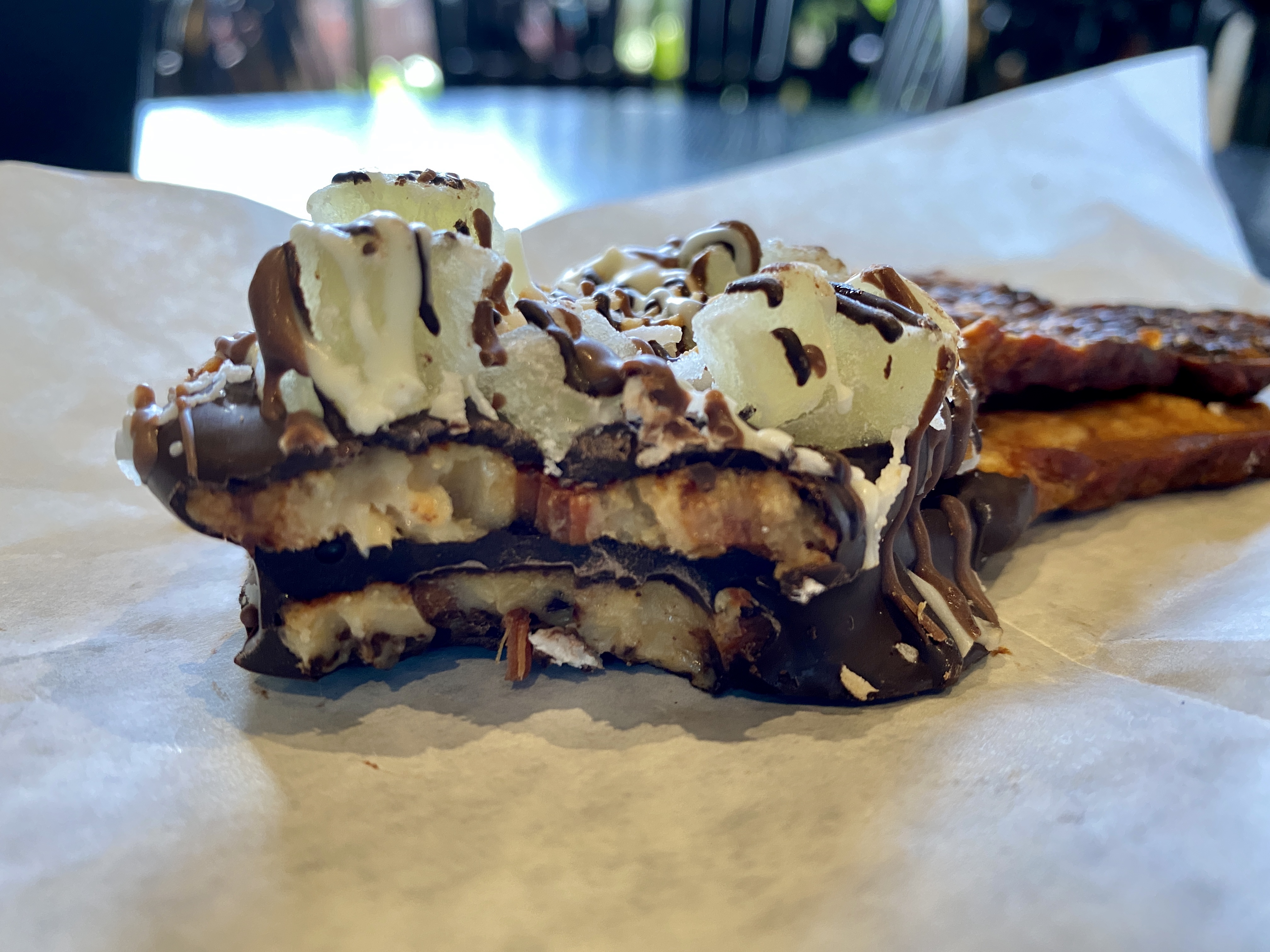 Pineapple coconut chocolate bacon