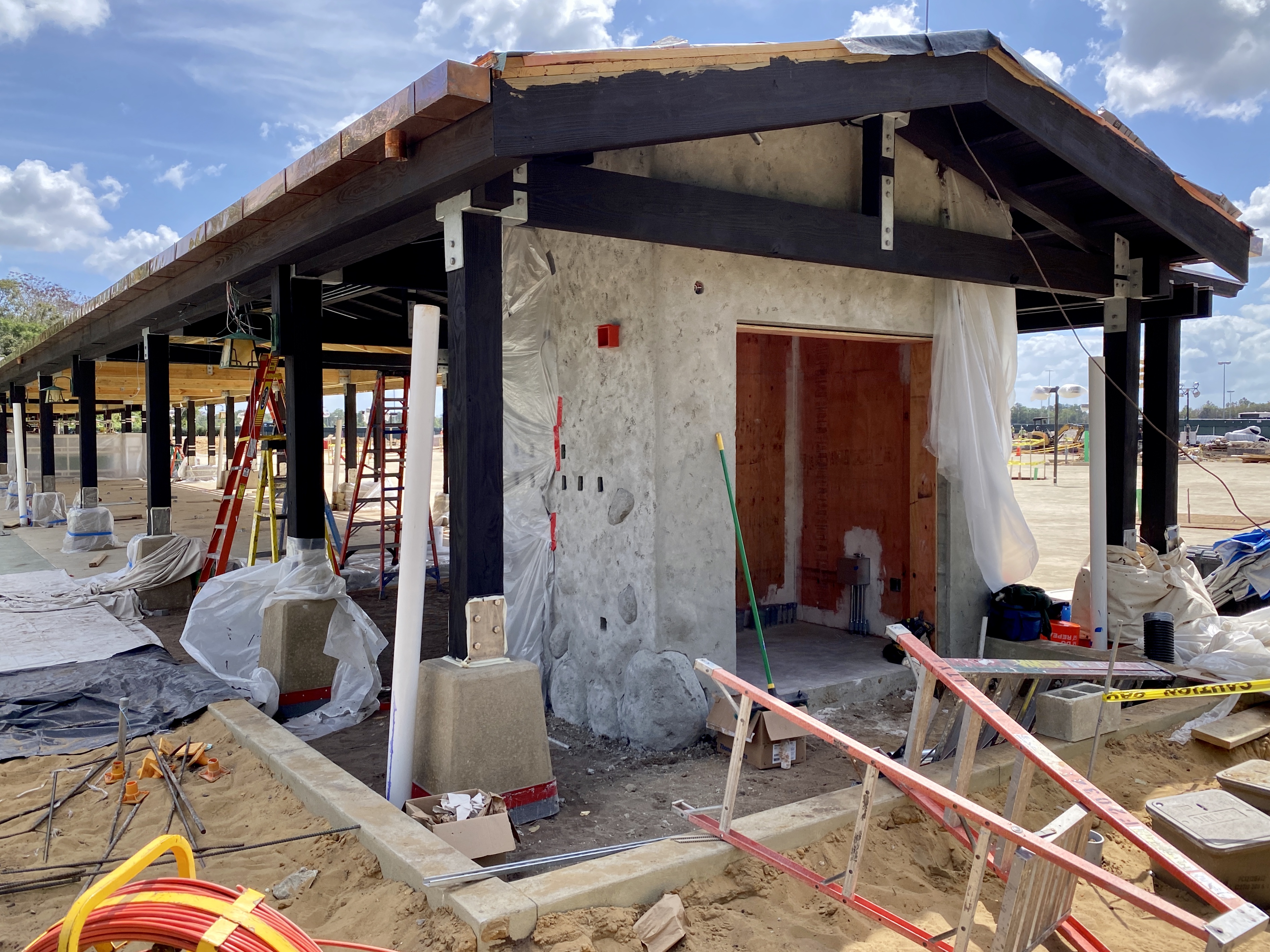 Animal Kingdom entrance construction