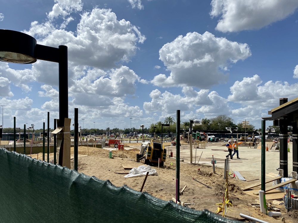 Animal kingdom entrance construction