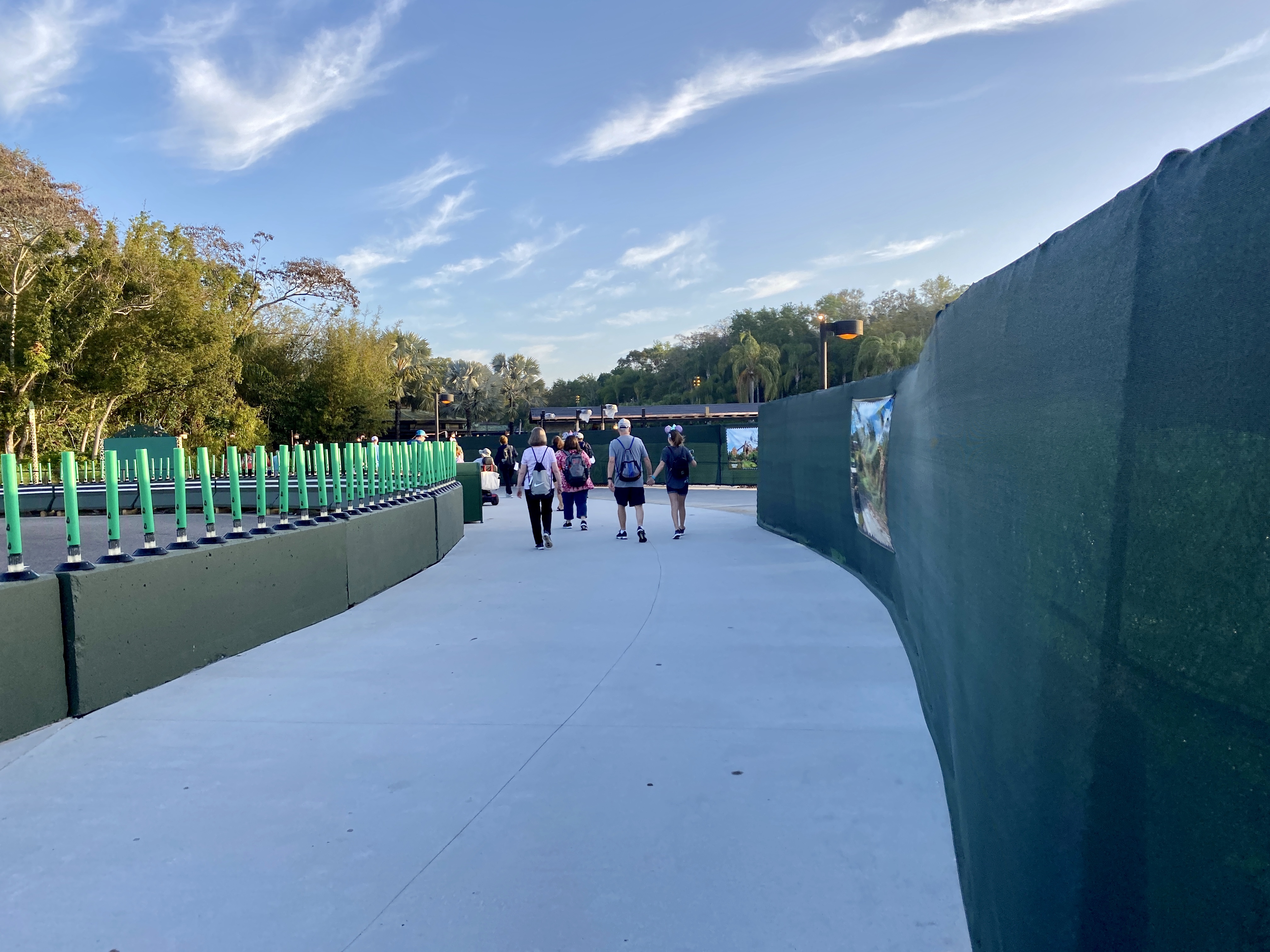 Animal Kingdom entrance construction