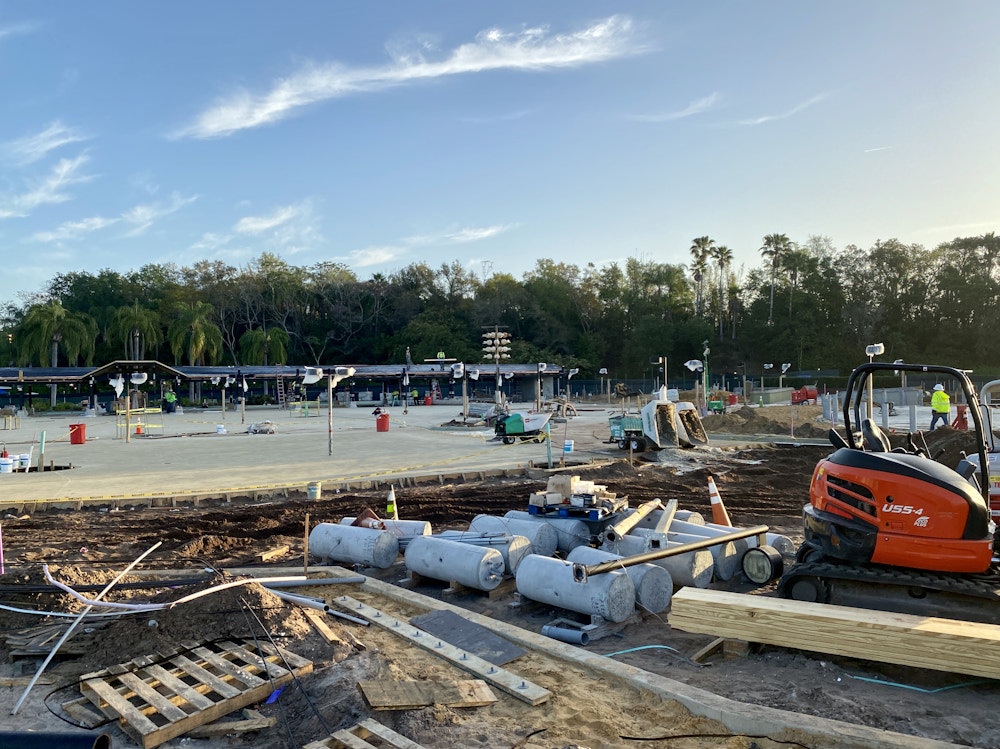 Animal kingdom entrance construction