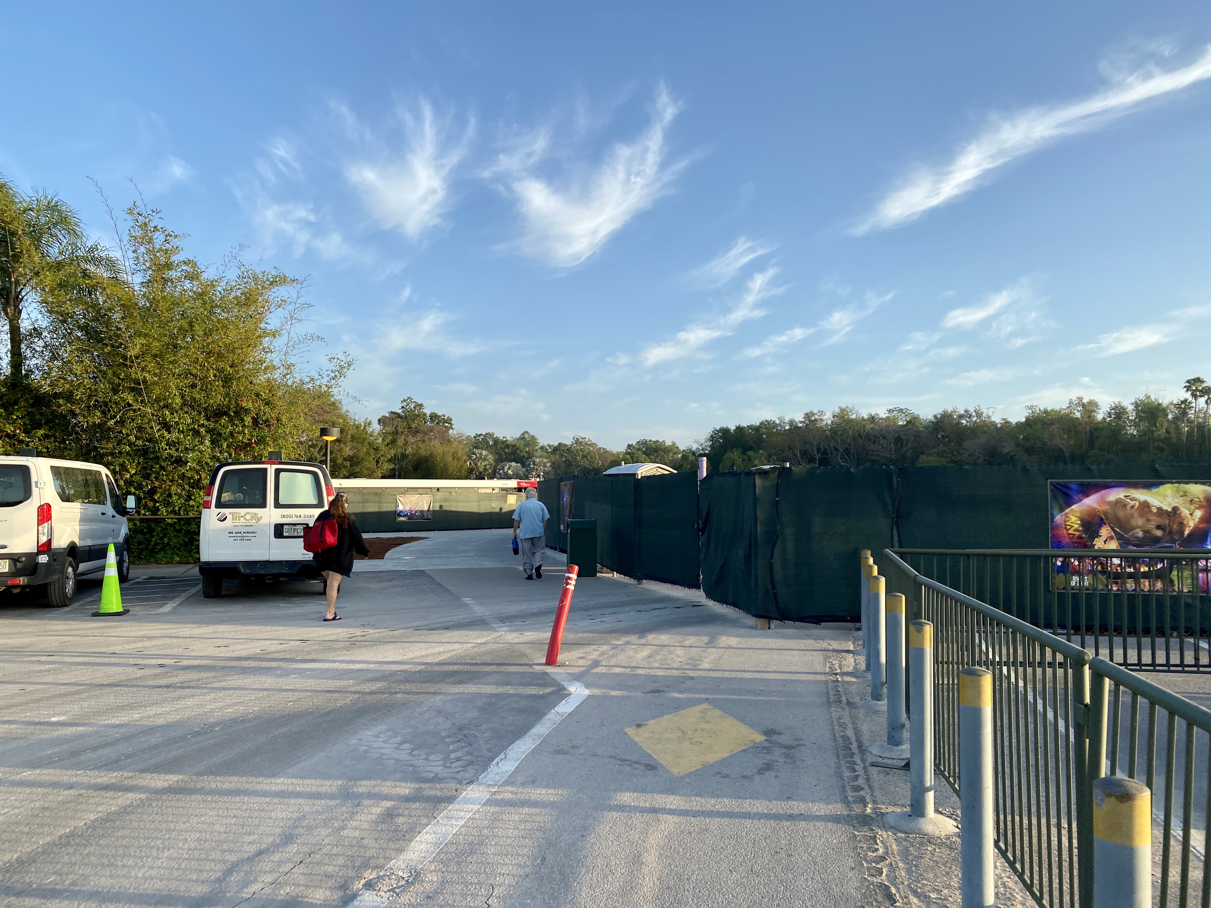 Animal Kingdom entrance construction