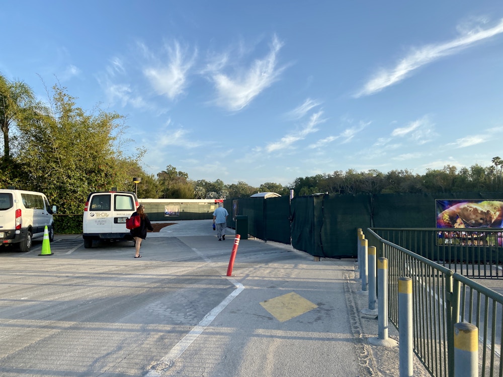 Animal Kingdom entrance construction