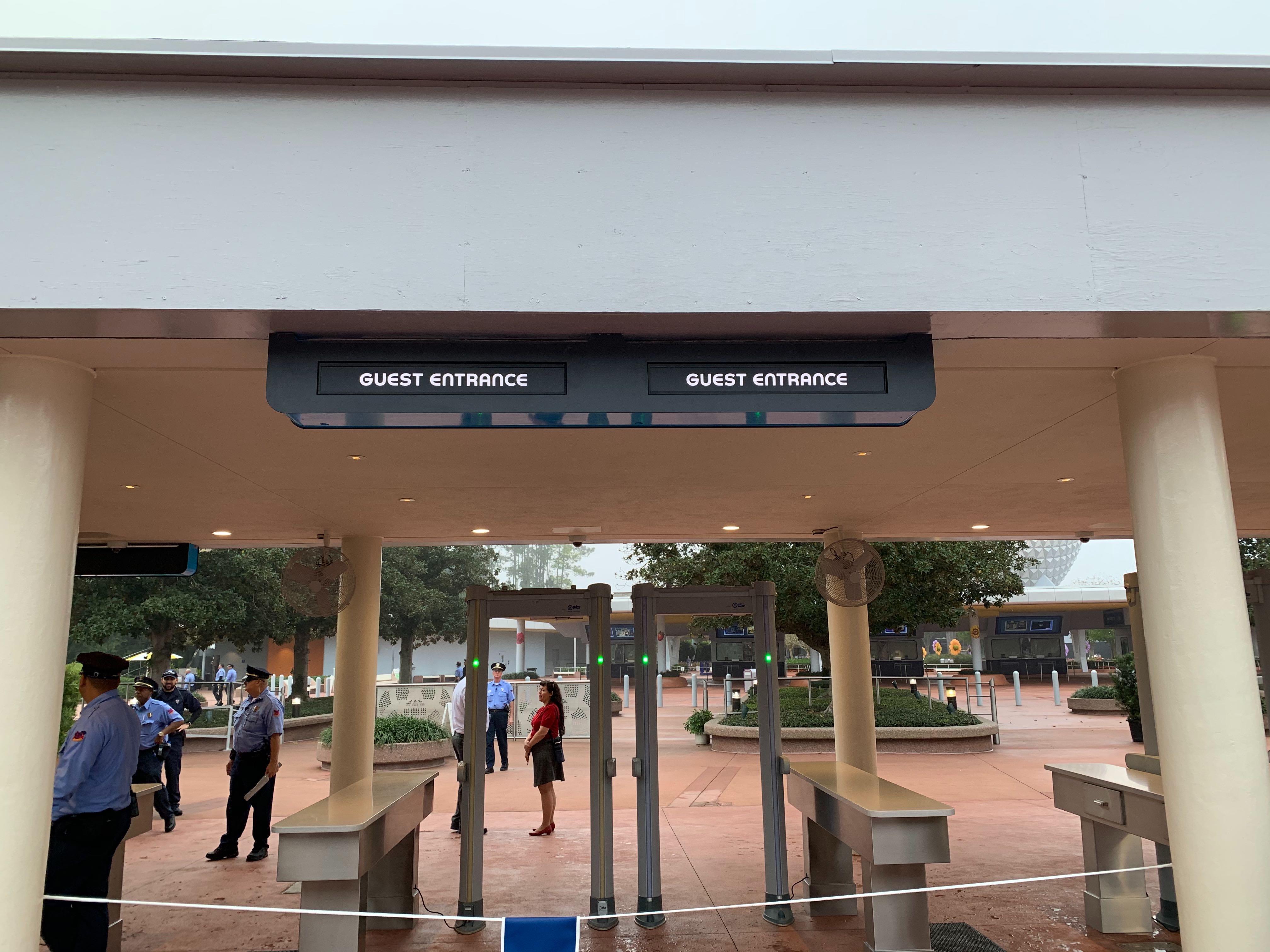 PHOTOS New East Parking Lot Security Screening Area Now Open at EPCOT