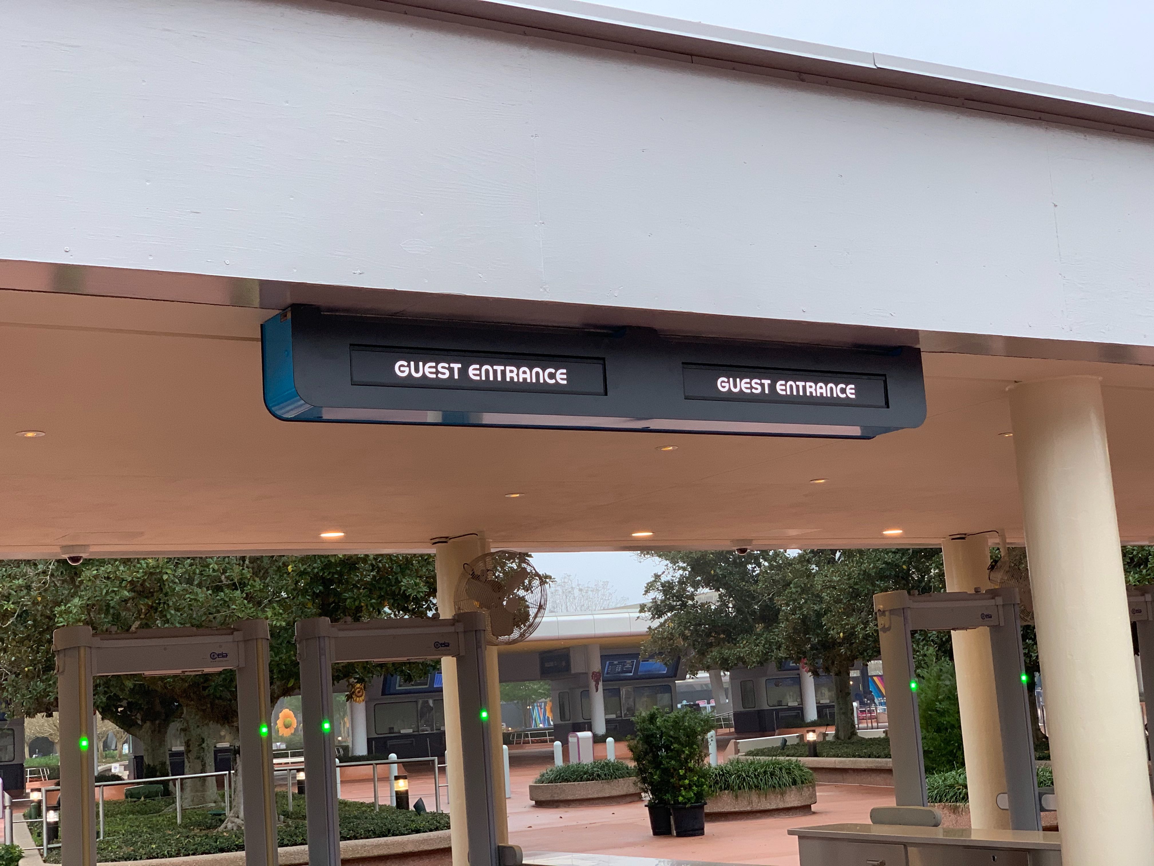 PHOTOS New East Parking Lot Security Screening Area Now Open at EPCOT