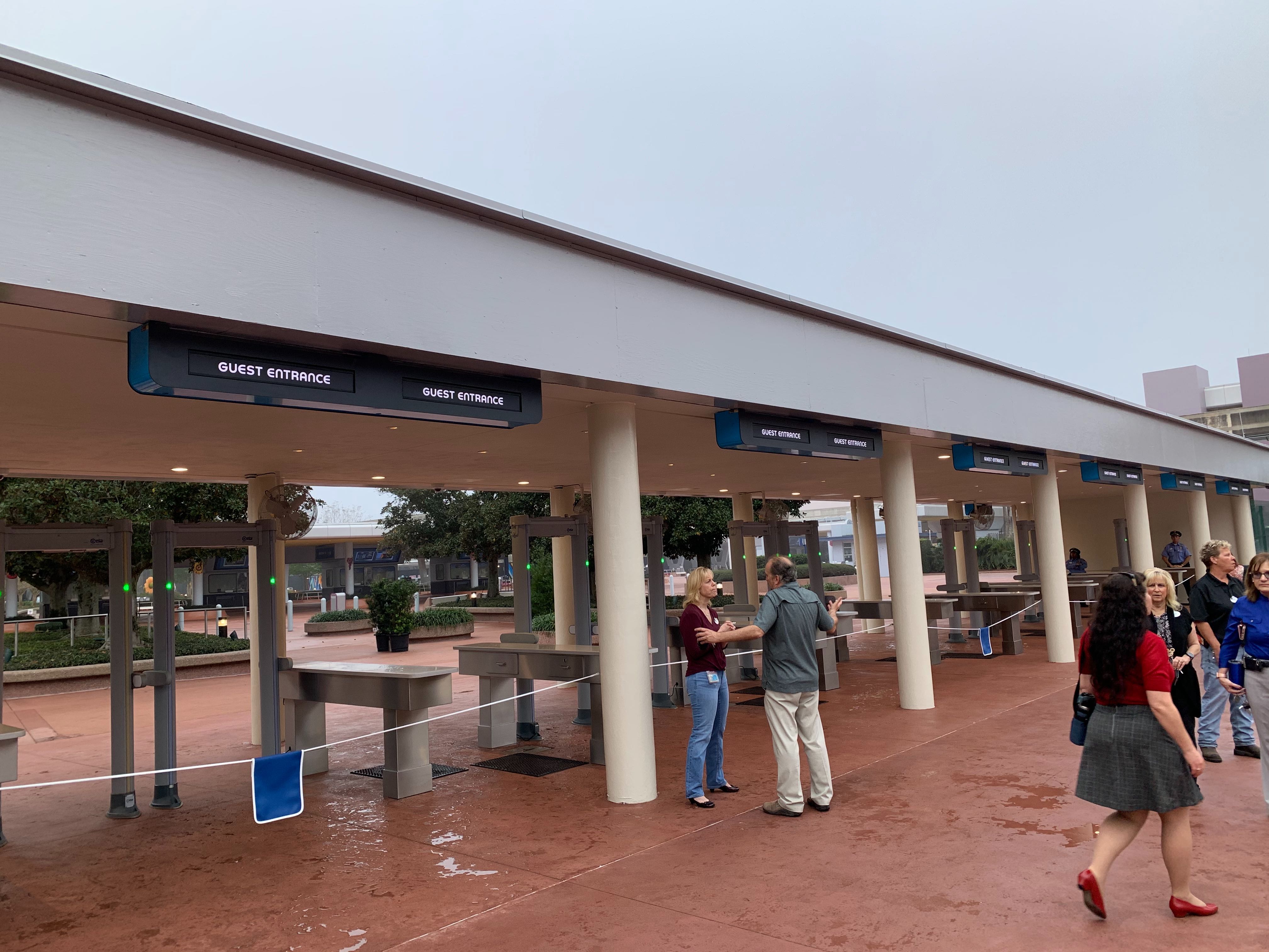 PHOTOS New East Parking Lot Security Screening Area Now Open at EPCOT
