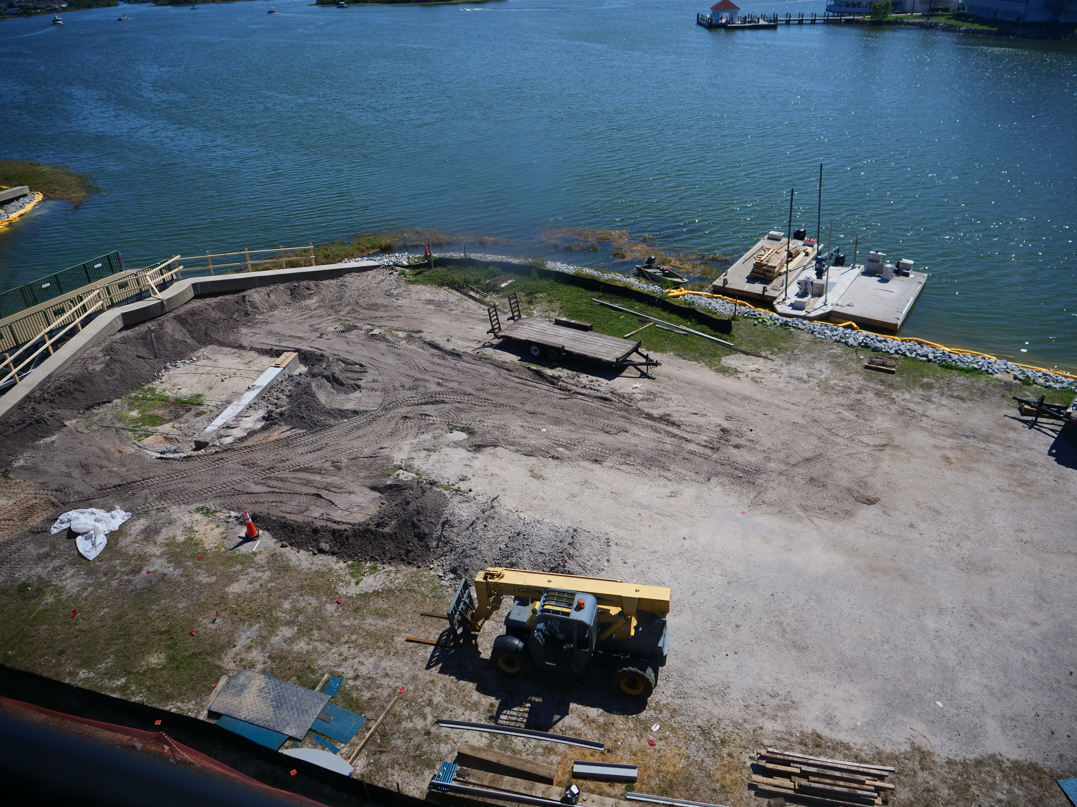 Grand Floridian Walkway Bridge Construction