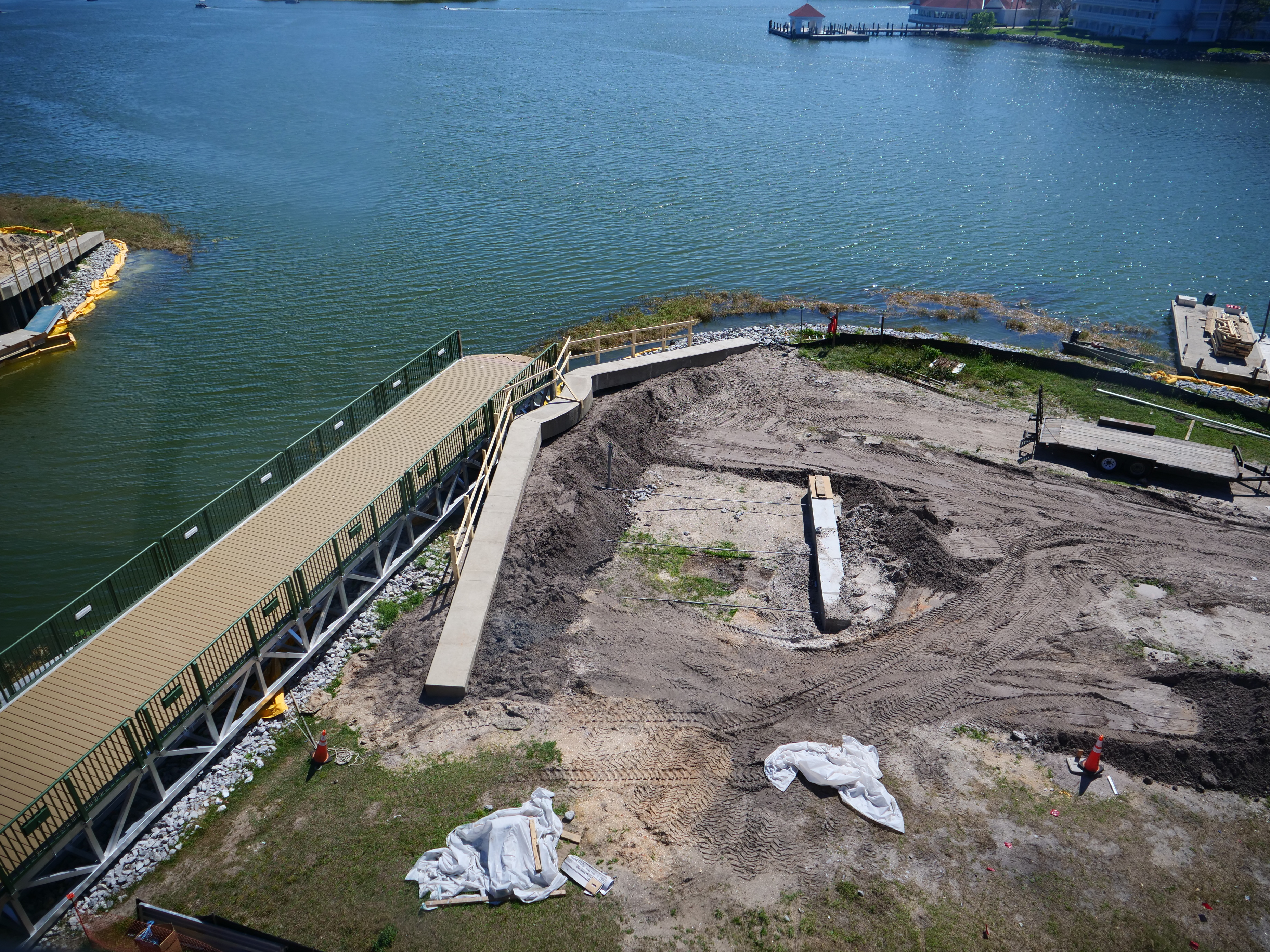 Grand Floridian Walkway Bridge Construction