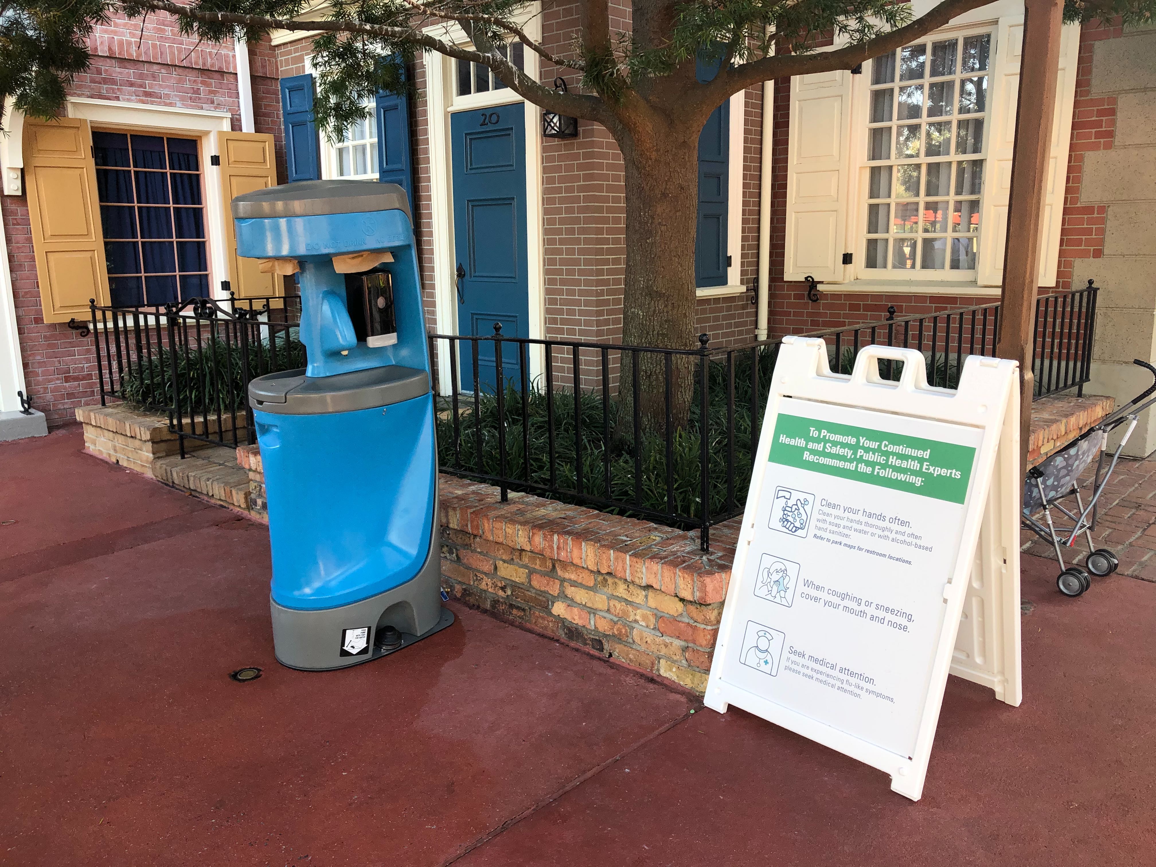 Photos Portable Hand Washing Stations Added Throughout Walt Disney