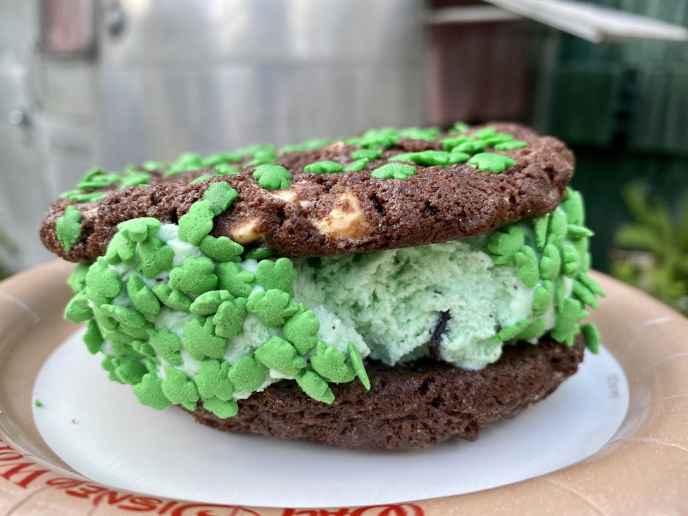 M&M's Debuts Mint Ice Cream Cookie Sandwich for St. Patrick's Day