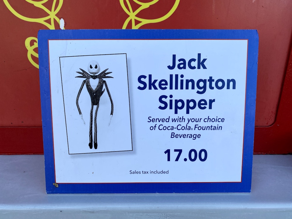 Jack skellington sipper
