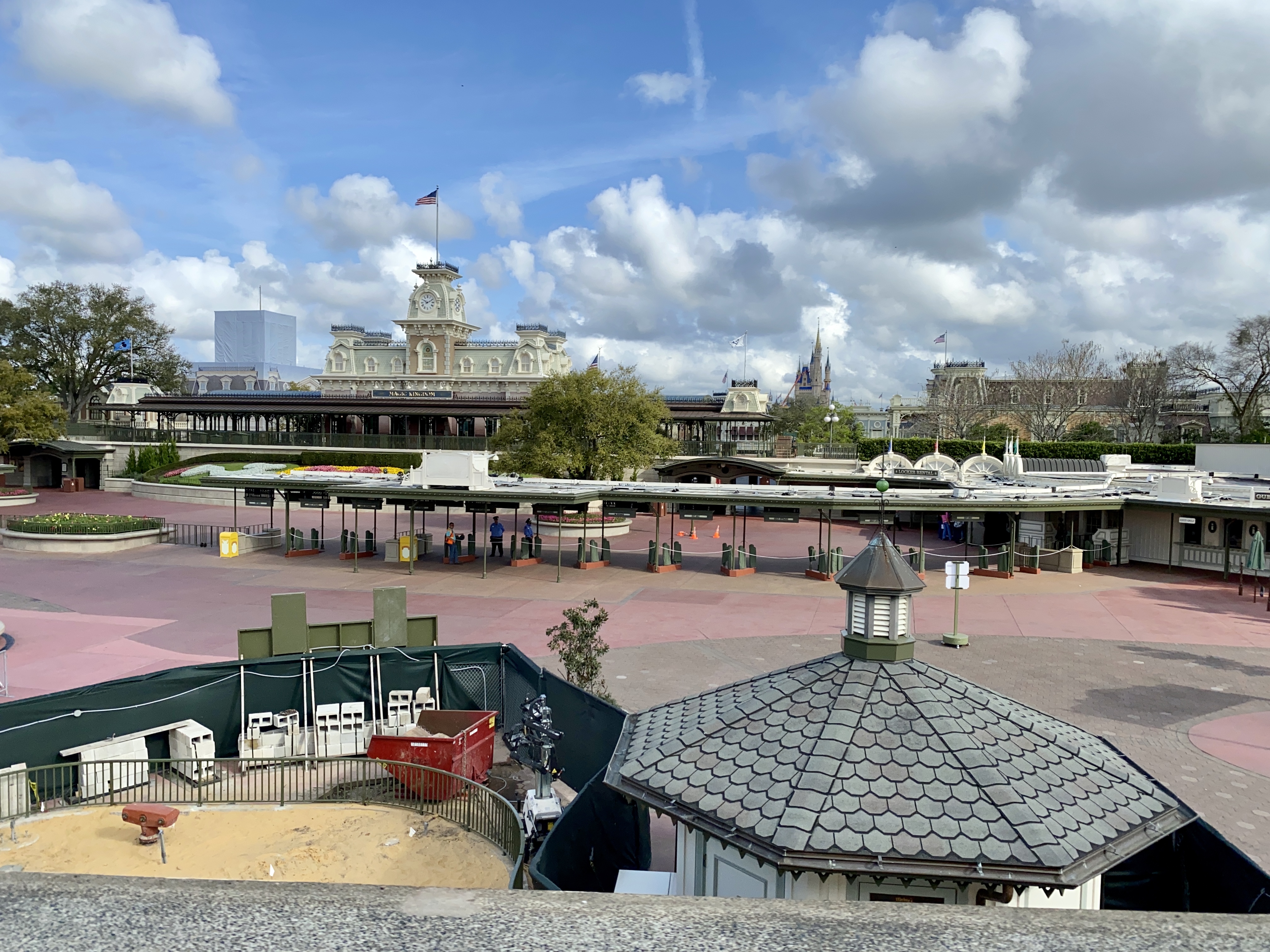 Empty magic kingdom gate