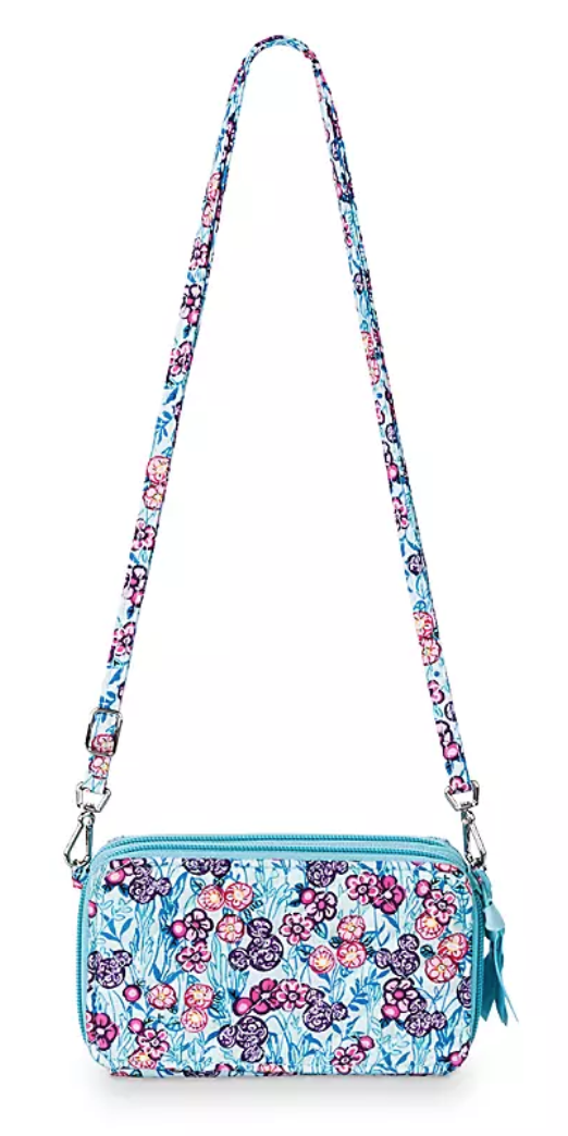 colorful garden vera bradley crossbody wristlet