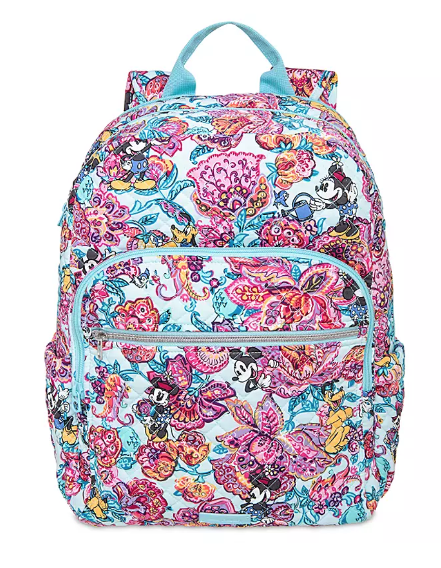 colorful garden vera bradley campus backpack