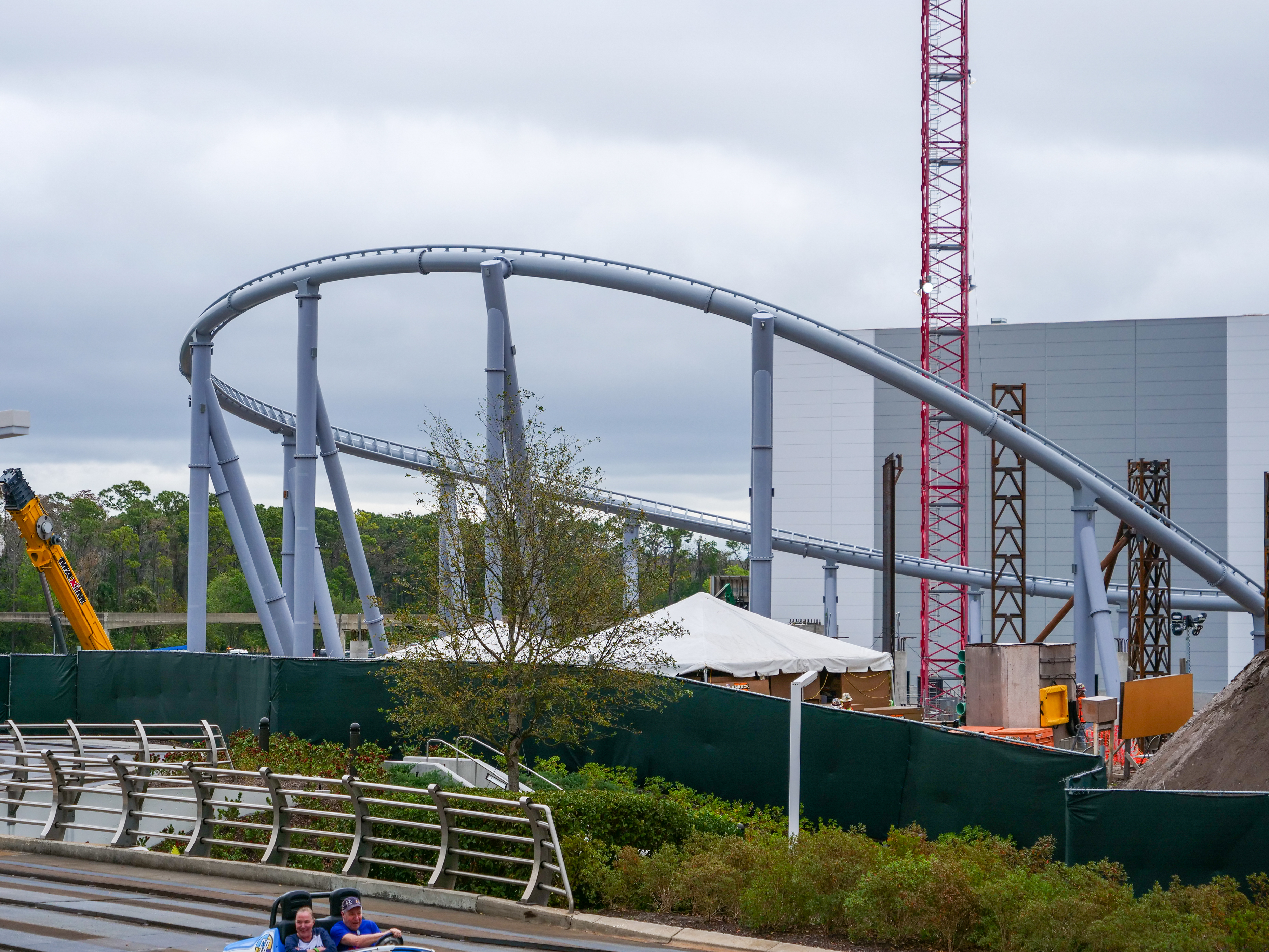 TRON Lightcycle Run Construction