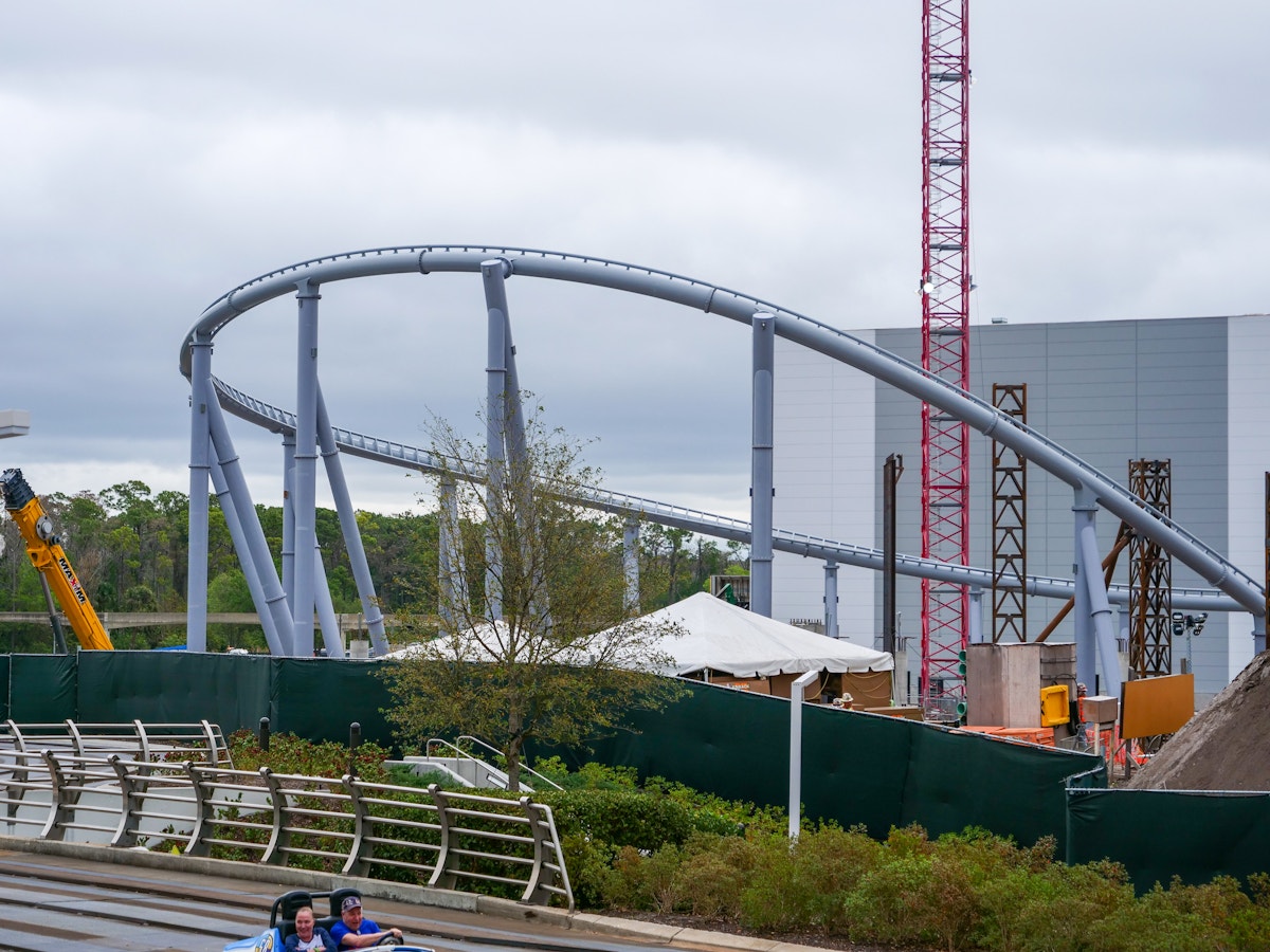 TRON Lightcycle Run Construction