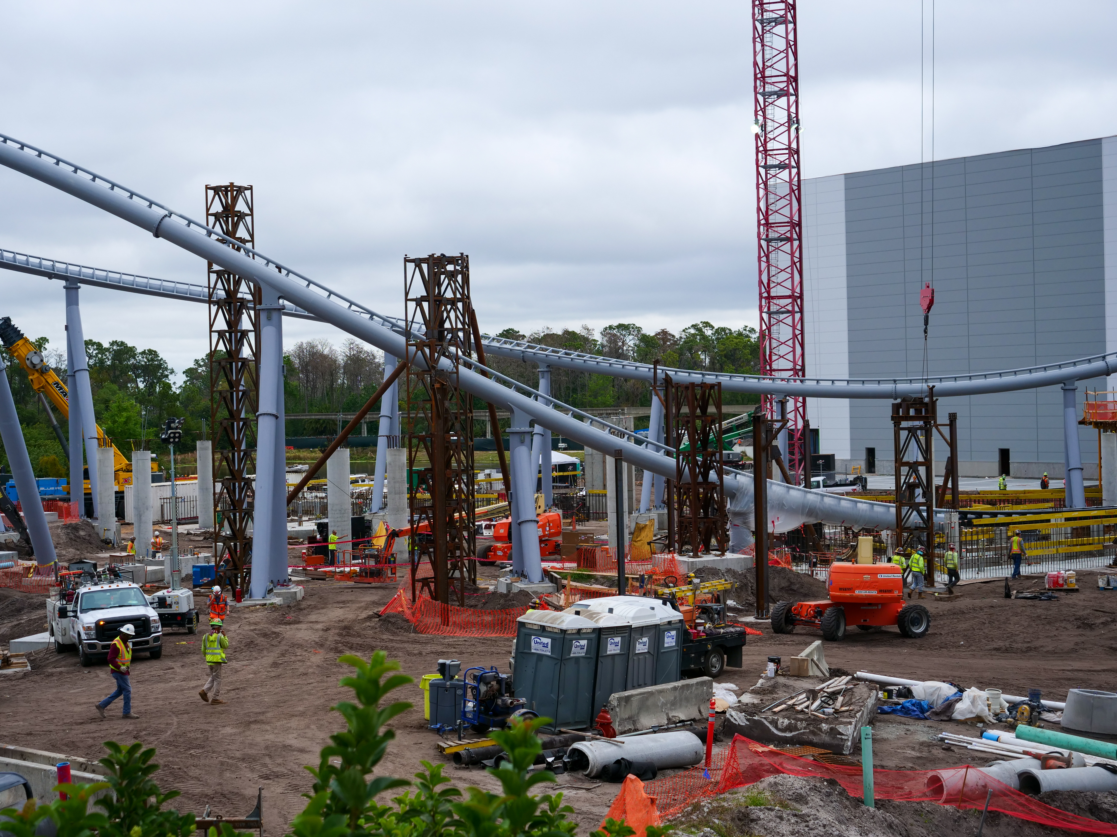 TRON Lightcycle Run Construction