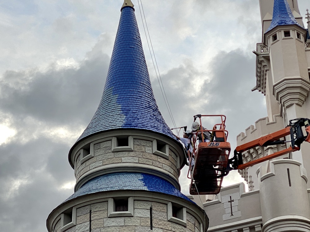 Cinderella castle painting