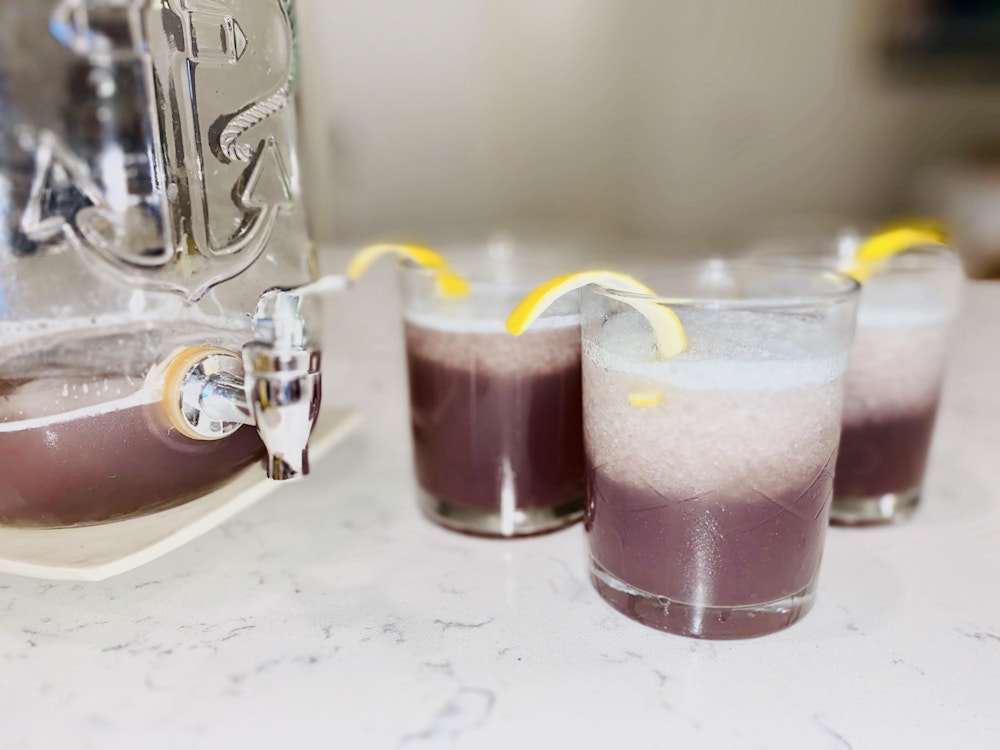 Frozen Violet Desert Lemonade