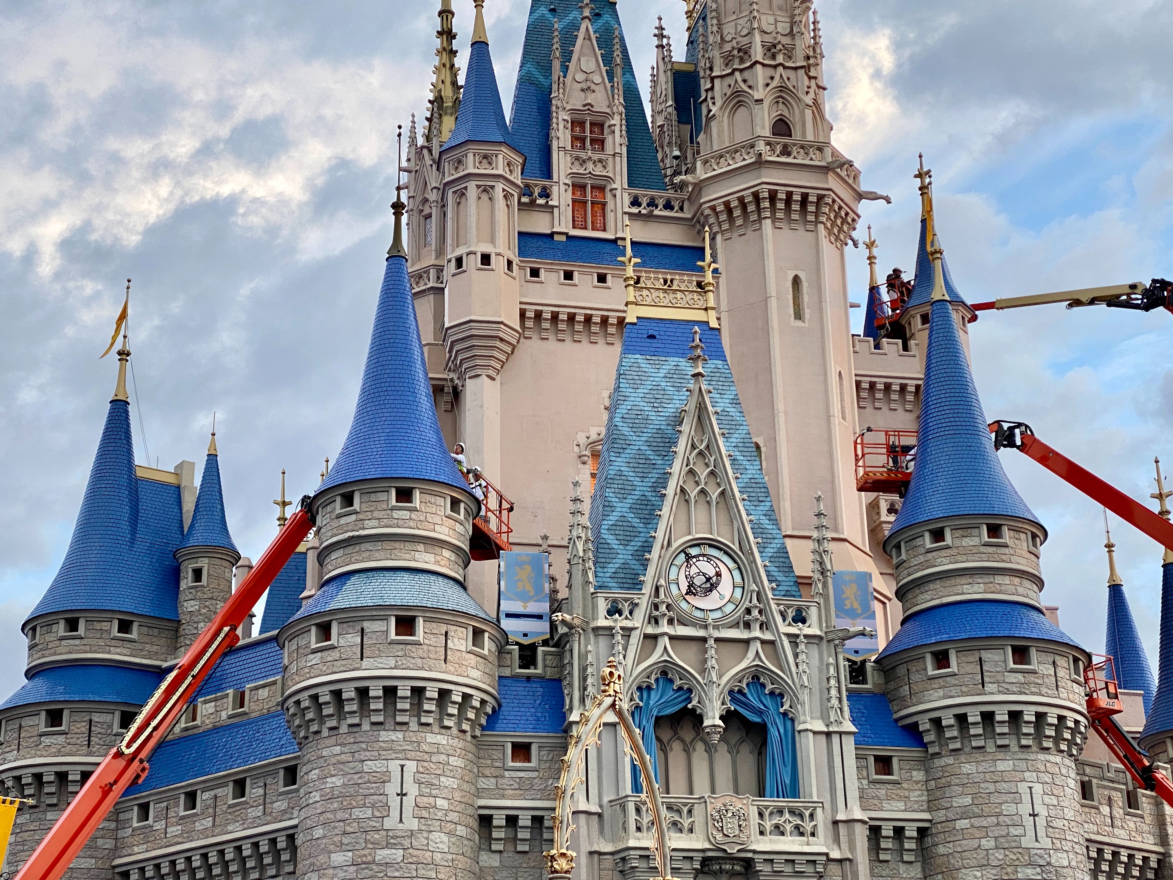 PHOTOS Latest Progress on Cinderella Castle Makeover at the Magic