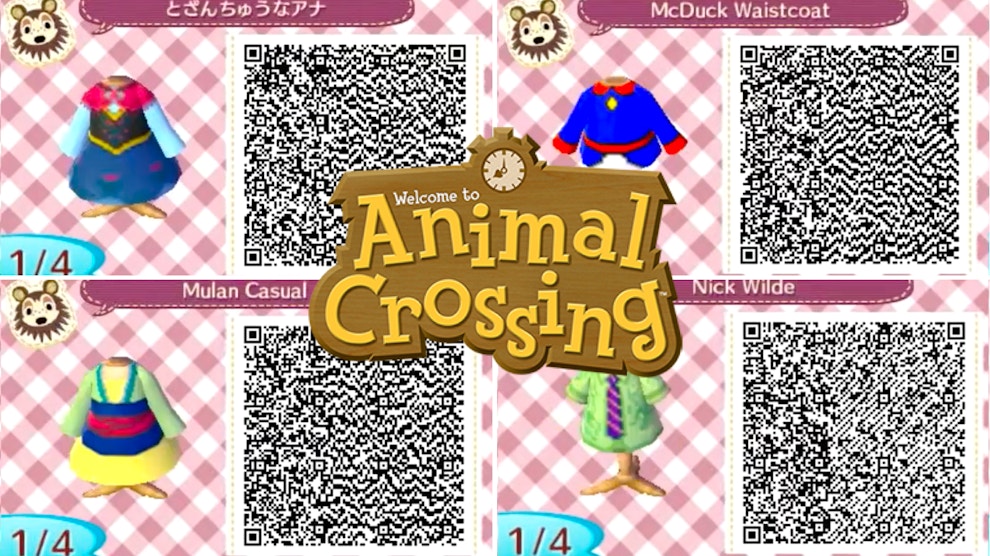 Animal Crossing Magic Kingdom Qr Codes Animal Crossing Magic Kingdom Qr Codes