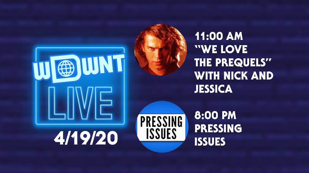 Today On Wdwnt Live We Love The Prequels With Nick And Jessica At 11 00 Am Plus An Evening Of Pressing Issues At 8 00 Pm Wdw News Today Today On Wdwnt Live We Love The Prequels With Nick And Jessica At 11 00 Am Plus An Evening Of Pressing Issues At 8 00 Pm Wdw News Today