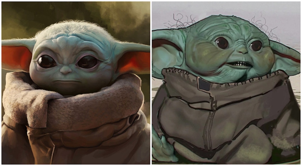 PHOTOS: Have A Look At Some Early Designs For "Baby Yoda" - WDW News Today